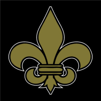 Fleur de Lis 5" Black Cutouts