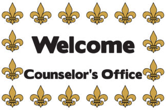 Fleur de Lis Door Sign