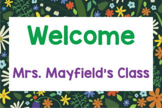 Floral Door Sign