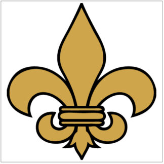 Fleur de Lis 5" White Cutouts