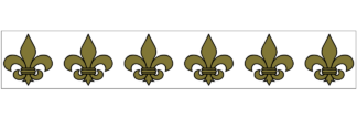 Fleur de Lis White Trimmer