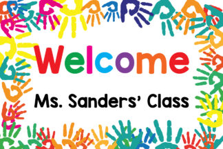 Hands Door Sign