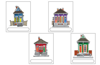 NOLA Houses 5" Cutouts