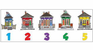 NOLA Houses Number Line
