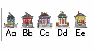 NOLA Houses Alphabet Line