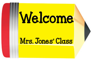 Pencil Door Sign