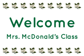 Magnolia Door Sign