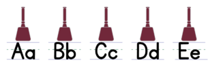 Cowbell Alphabet Line